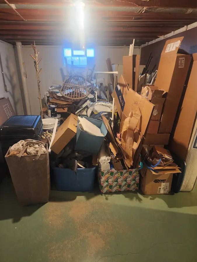 Roll-off dumpster container at job site for Construction Dumpster Rental in Bensalem